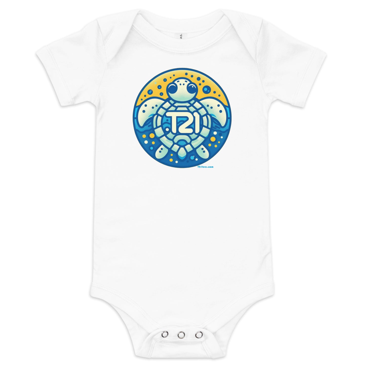 T21 "Ocean Quest" - Baby short sleeve one piece - multiple colors