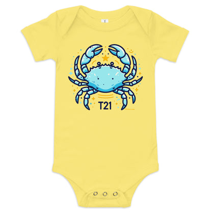 T21 "Crab Life" - Baby short sleeve one piece - multiple colors