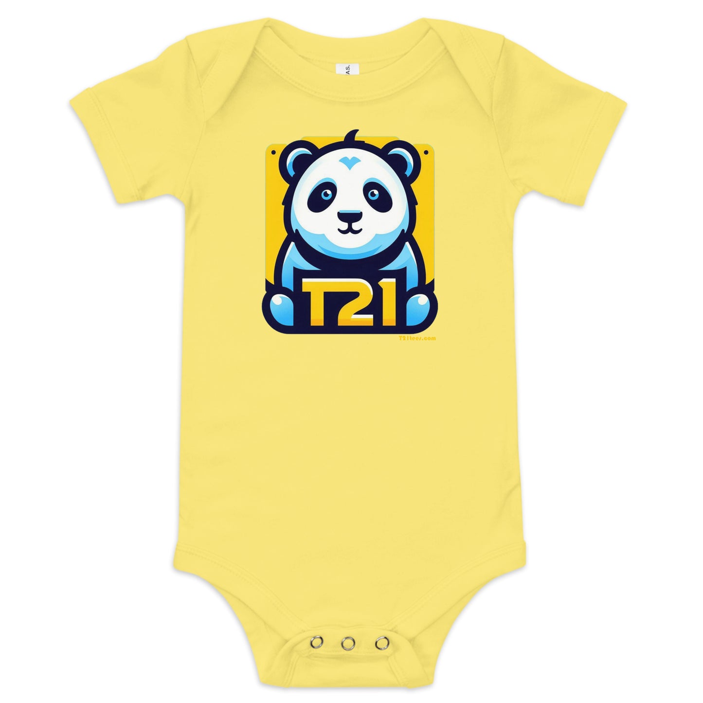 T21 "Baby Panda" - Baby short sleeve one piece - multiple colors