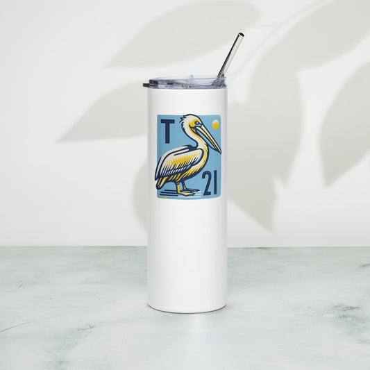 T21 "Waiting for Fish" - 20oz Stainless steel tumbler