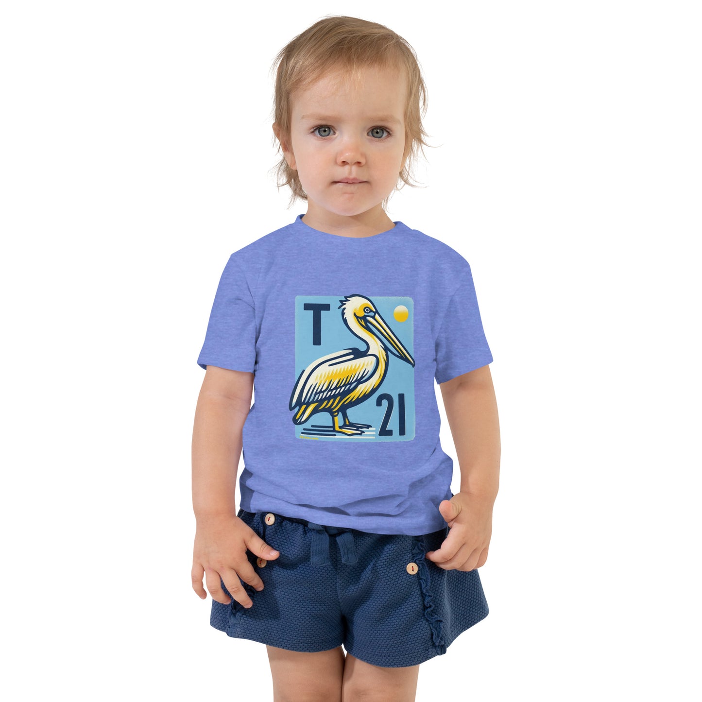 T21 "Waiting for Fish" - Toddler Short Sleeve Tee - multiple colors