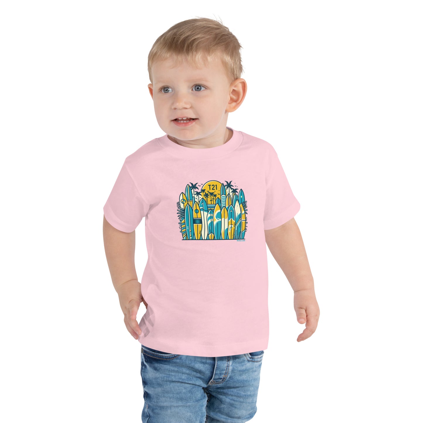 T21 "Board Row" - Toddler Short Sleeve Tee - multiple colors