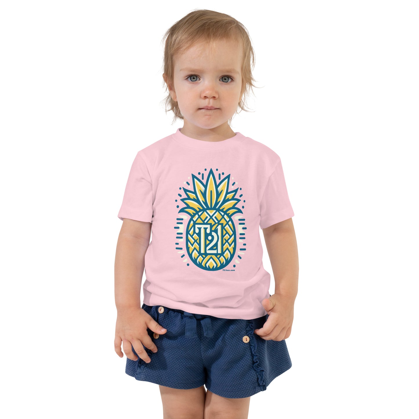 T21 "Pineapple Ice" - Toddler Short Sleeve Tee - multiple colors