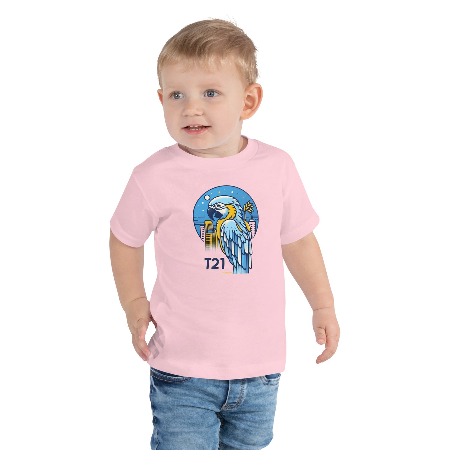 T21 "Polly" - Toddler Short Sleeve Tee - multiple colors