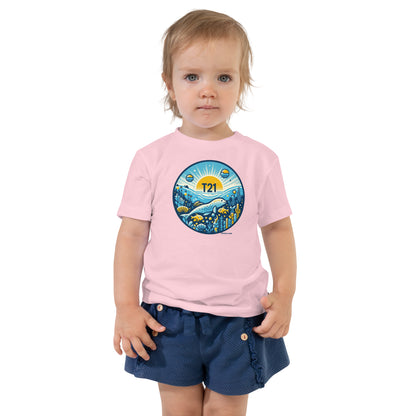 T21 "Friendly Sea" - Toddler Short Sleeve Tee - multiple colors