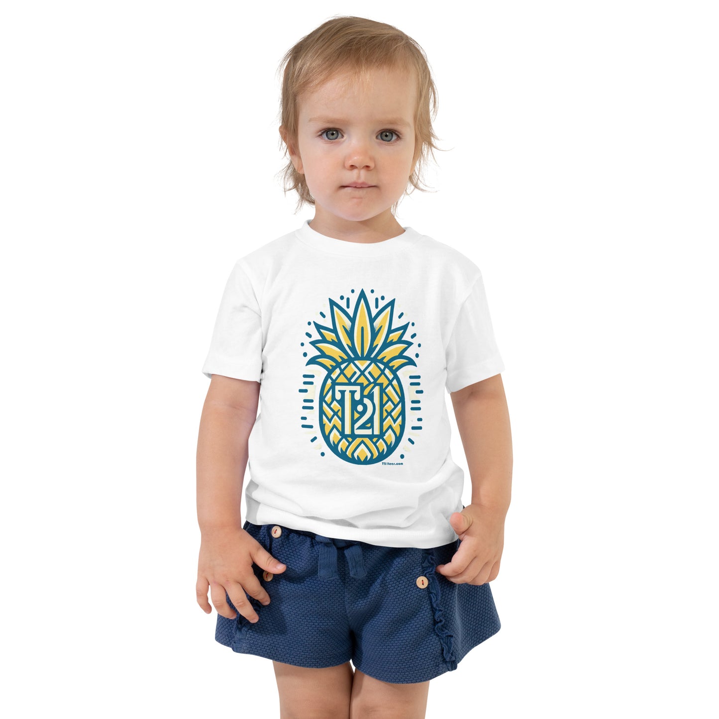 T21 "Pineapple Ice" - Toddler Short Sleeve Tee - multiple colors