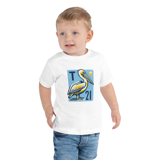 T21 "Waiting for Fish" - Toddler Short Sleeve Tee - multiple colors