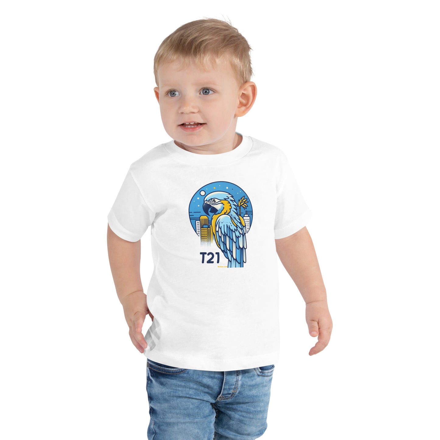 T21 "Polly" - Toddler Short Sleeve Tee - multiple colors