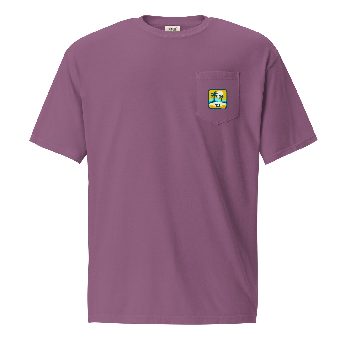 T21 "Oasis" - Men's Garment-dyed Pocket T-shirt - multiple colors