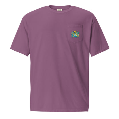 T21 "Board Row" - Men's Garment-dyed Pocket T-shirt - multiple colors