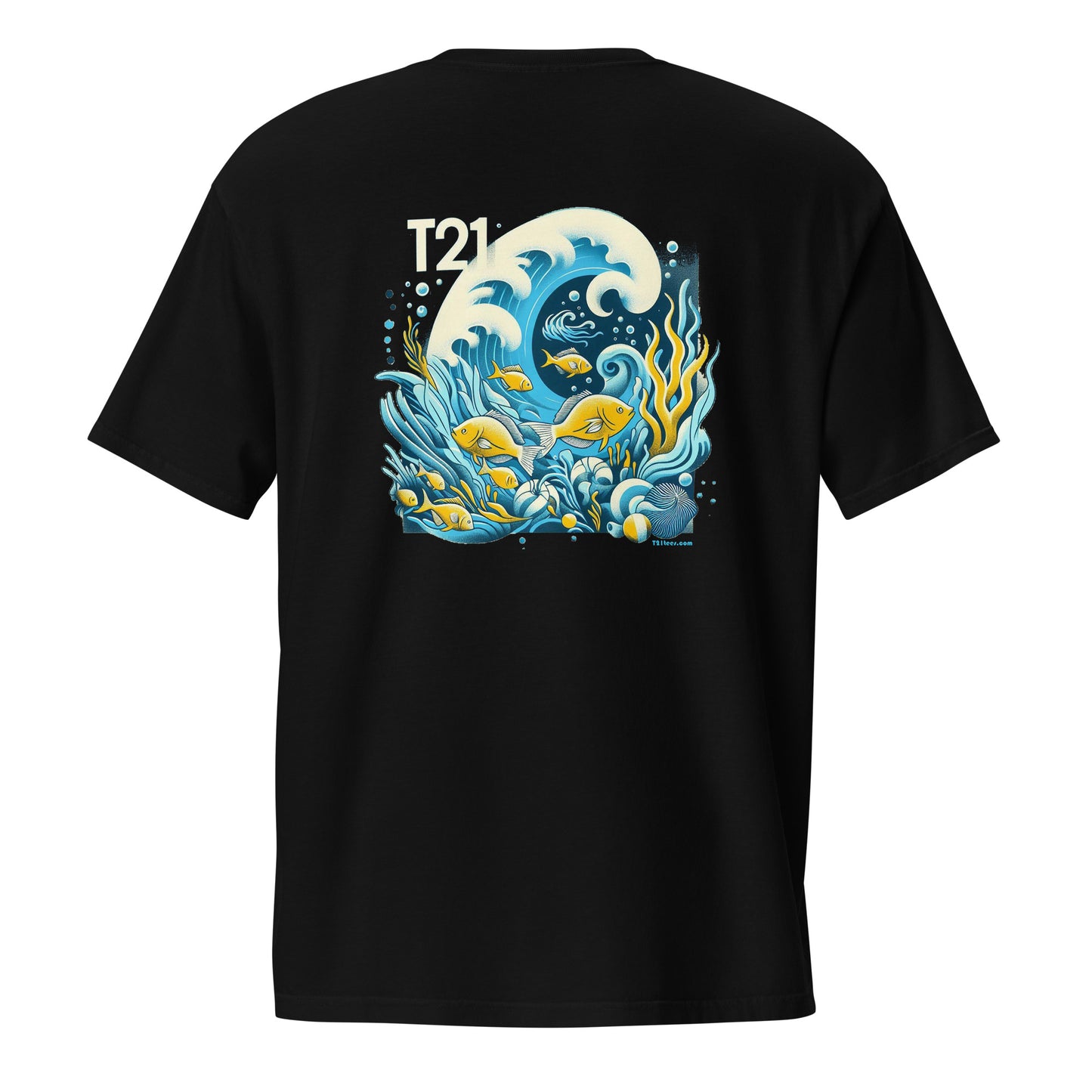 T21 "Reef" - Camiseta con bolsillo teñida en prenda para hombre - varios colores