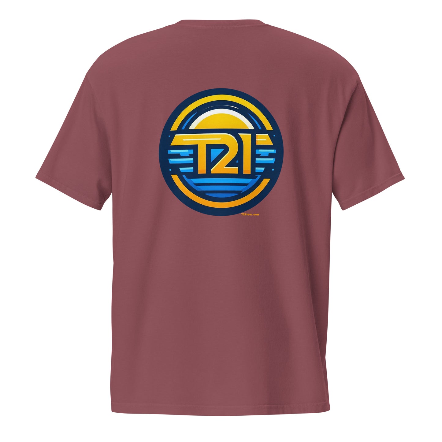 T21 "Horizon" - Camiseta de bolsillo teñida en prenda para hombre - varios colores