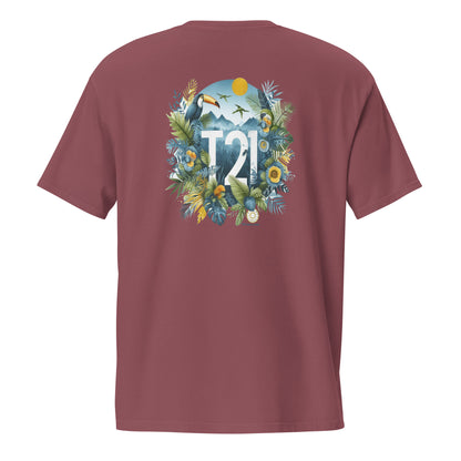 T21 "Rainforest" - Men's Garment-dyed Pocket T-shirt - multiple colors