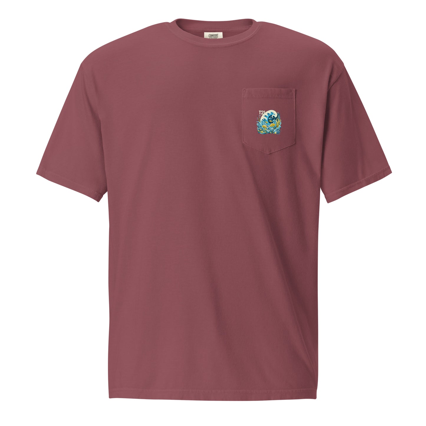 T21 "Reef" - Men's Garment-dyed Pocket T-shirt - multiple colors