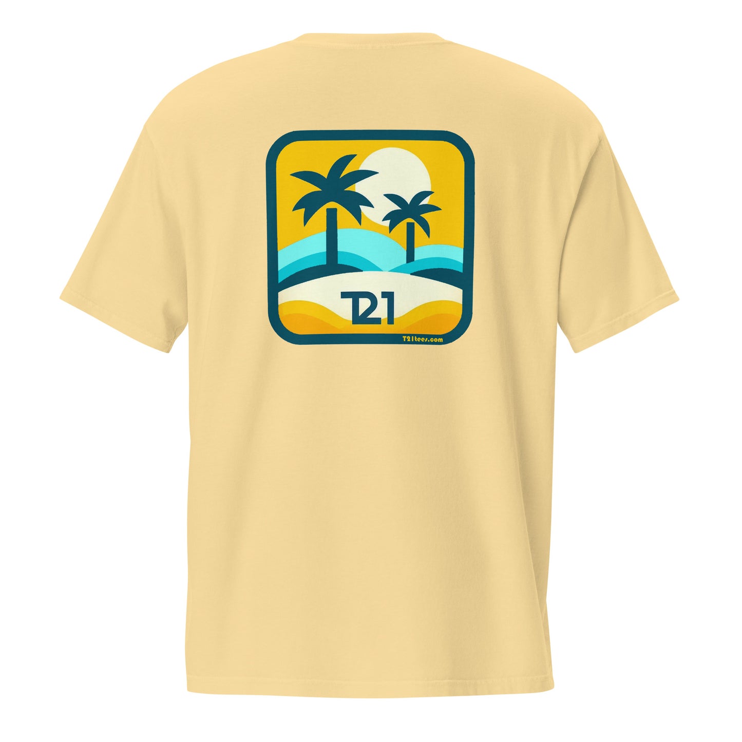 T21 "Oasis" - Men's Garment-dyed Pocket T-shirt - multiple colors