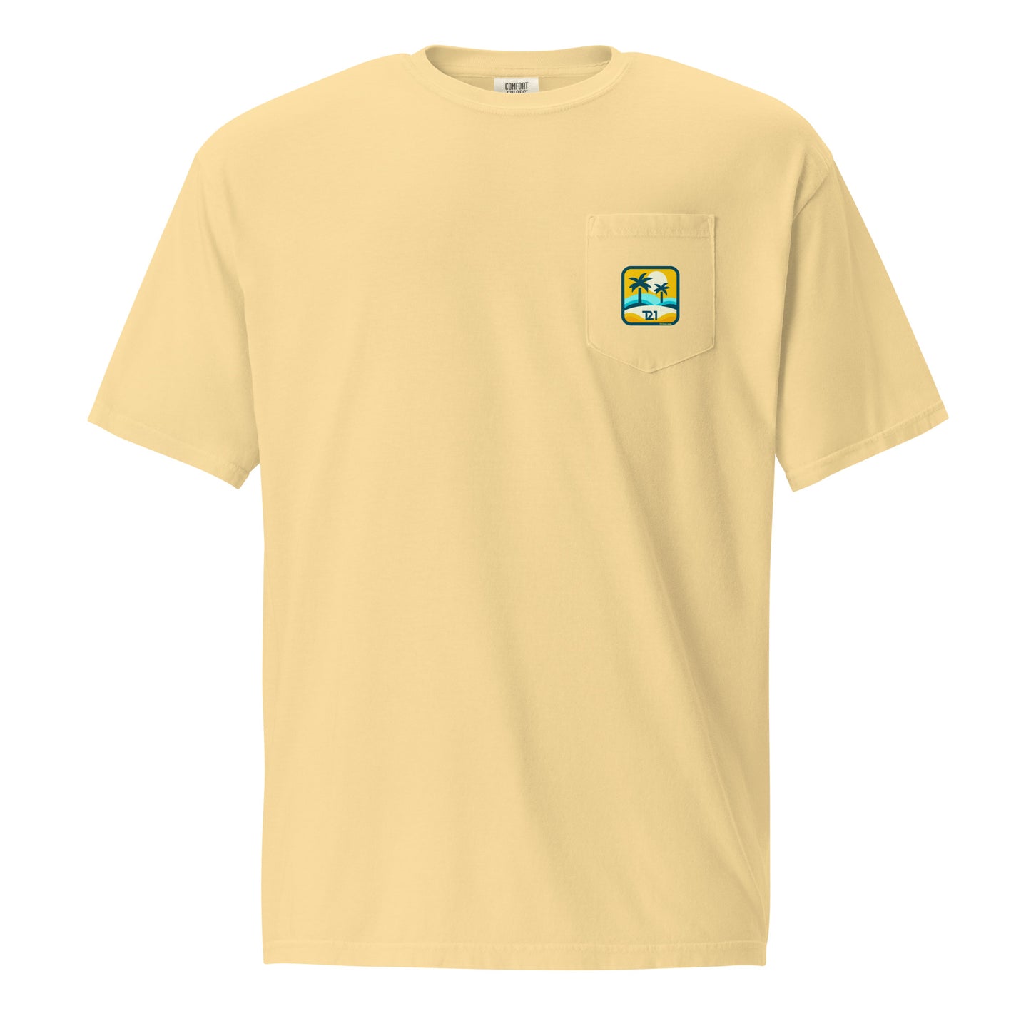 T21 "Oasis" - Men's Garment-dyed Pocket T-shirt - multiple colors