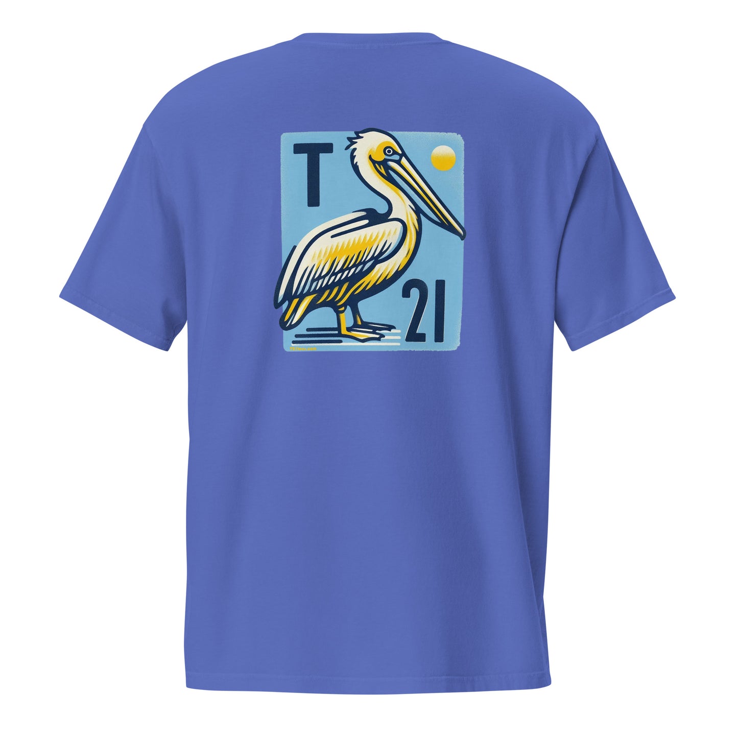 T21 "Waiting for Fish" - Men's Garment-dyed Pocket T-shirt - multiple colors