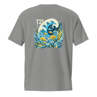 T21 "Reef" - Camiseta con bolsillo teñida en prenda para hombre - varios colores