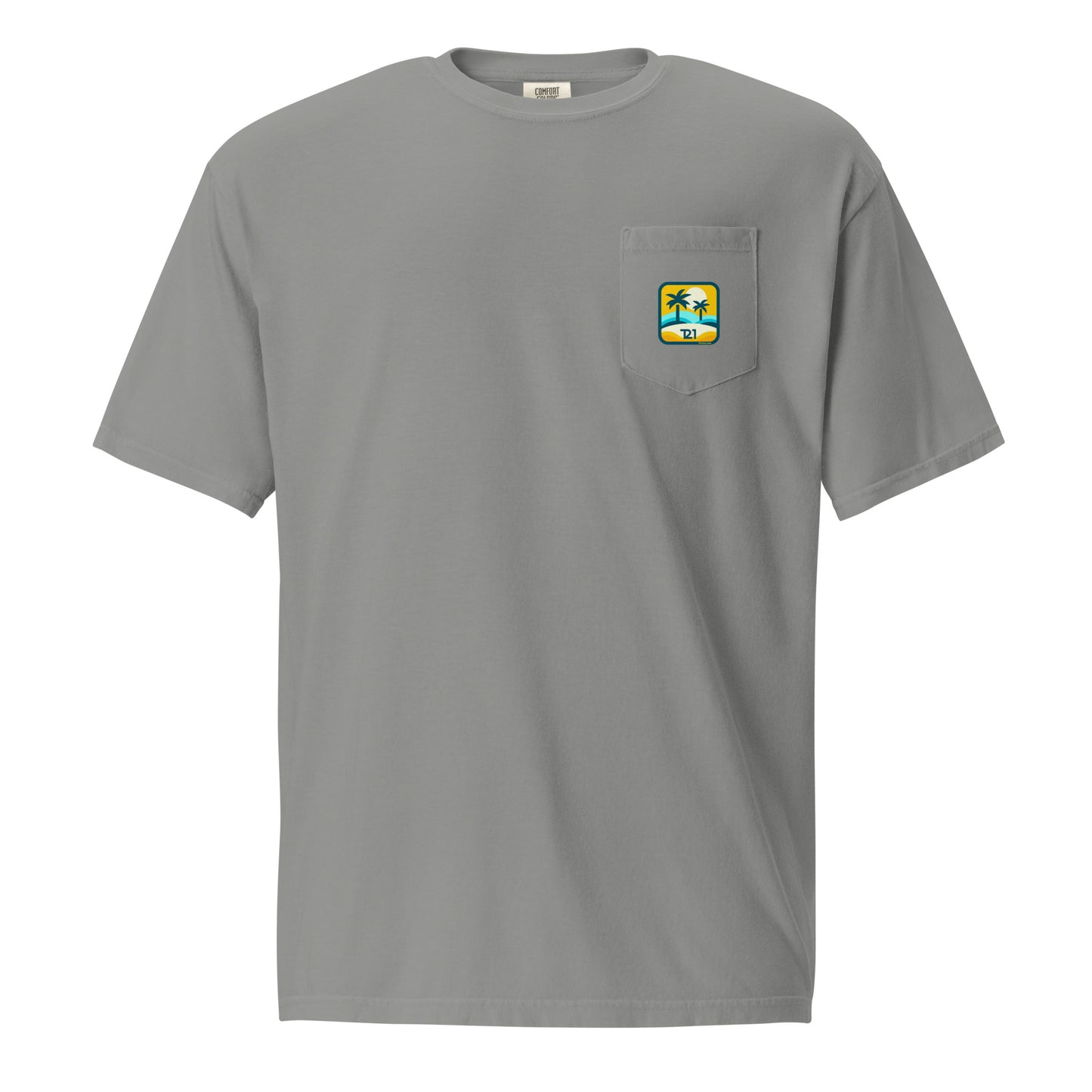 T21 "Oasis" - Men's Garment-dyed Pocket T-shirt - multiple colors