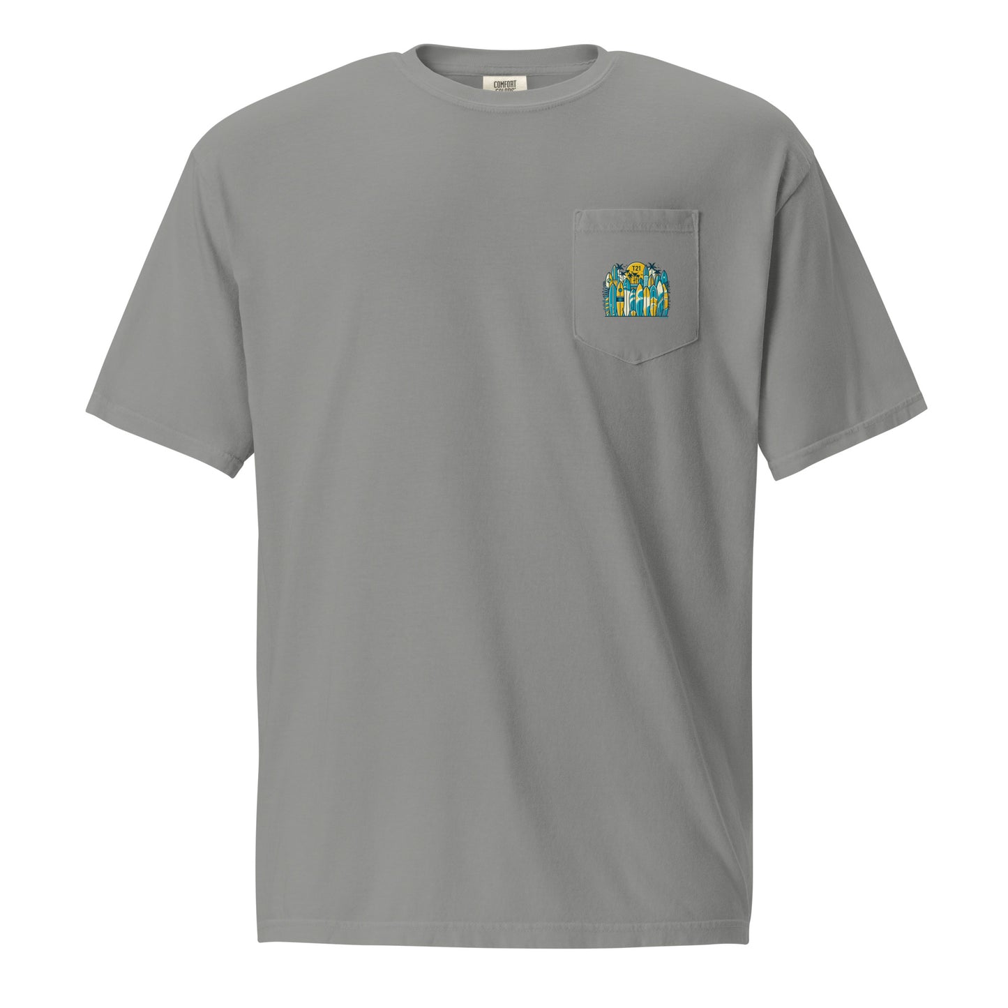 T21 "Board Row" - Men's Garment-dyed Pocket T-shirt - multiple colors