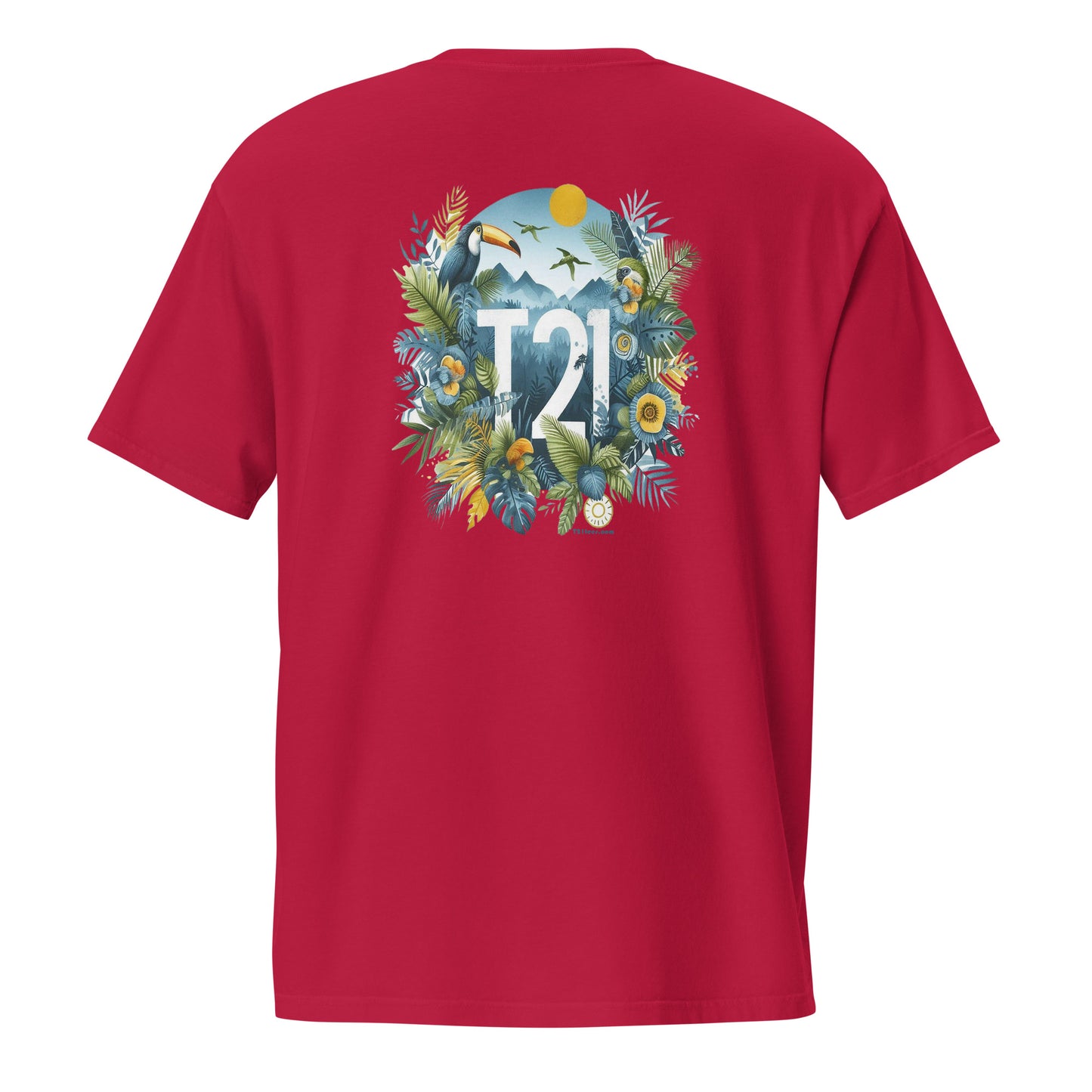 T21 "Rainforest" - Men's Garment-dyed Pocket T-shirt - multiple colors