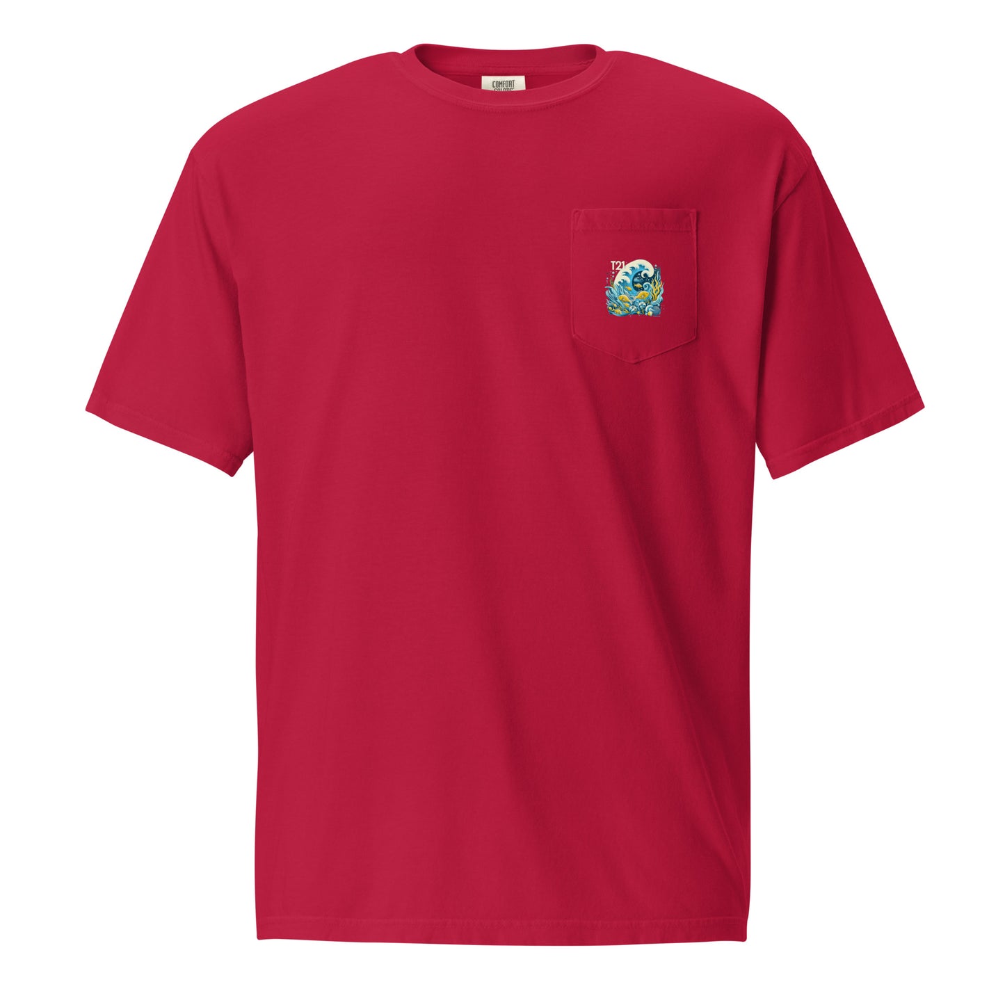 T21 "Reef" - Men's Garment-dyed Pocket T-shirt - multiple colors