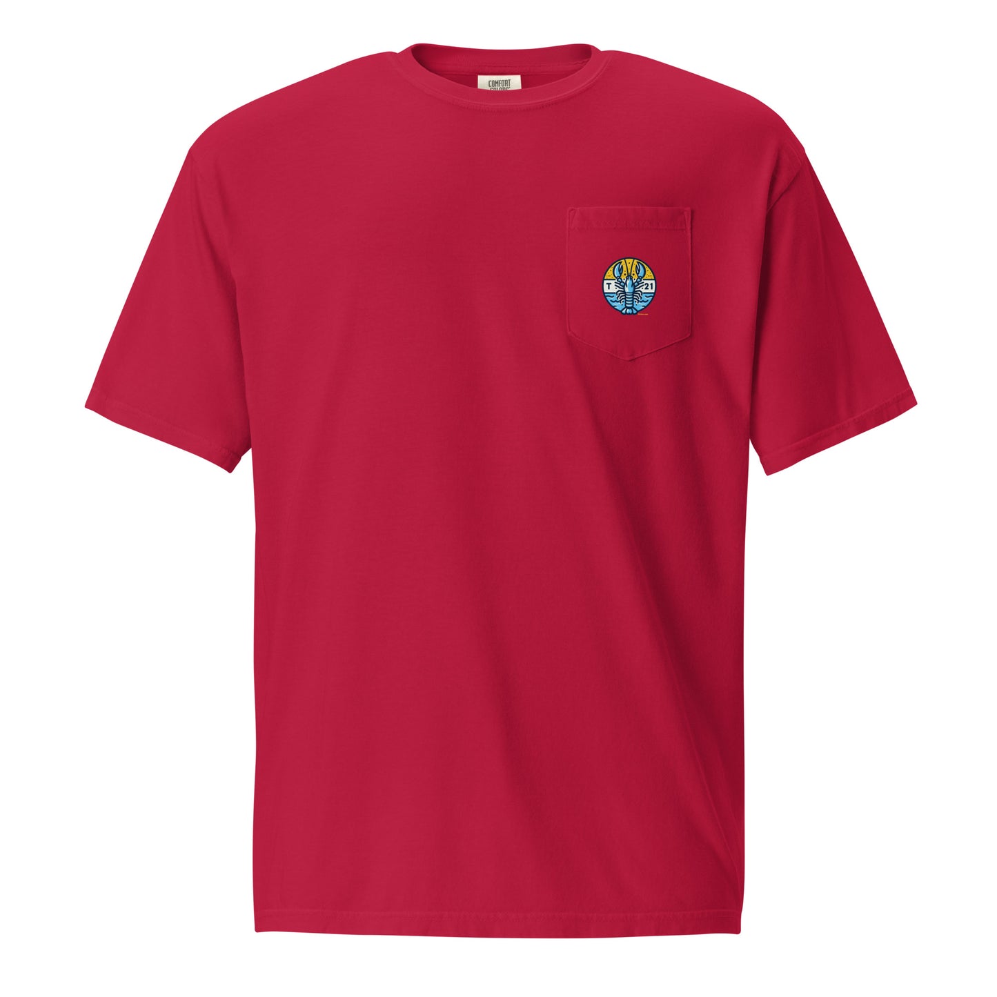 T21 "Lobster" - Men's Garment-dyed Pocket T-shirt - multiple colors