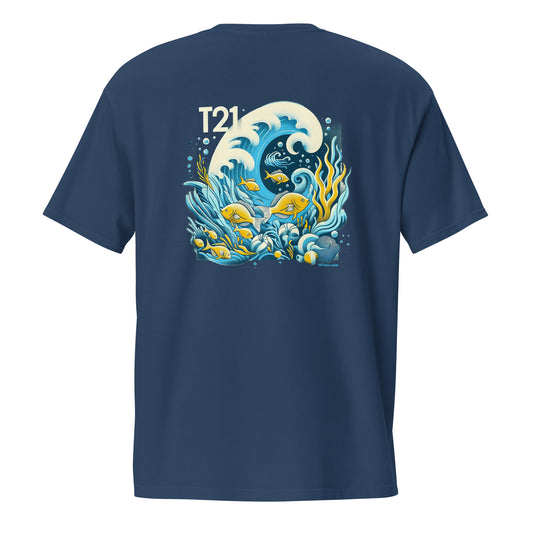 T21 "Reef" - Unisex Relaxed-fit Pocket T-shirt - multiple colors