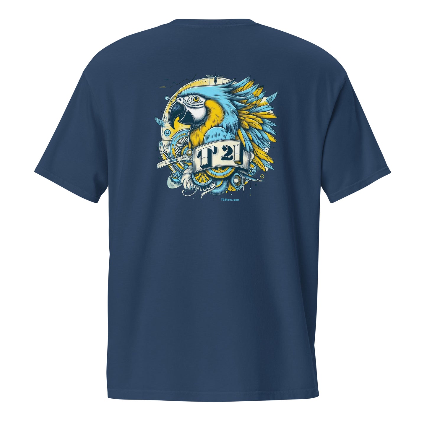 T21 "Macaw" - Unisex Relaxed-fit Pocket T-shirt - multiple colors