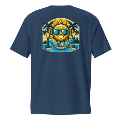 T21 "Sunshine Daydream" Down Syndrome Awareness Men's Pocket T-shirt