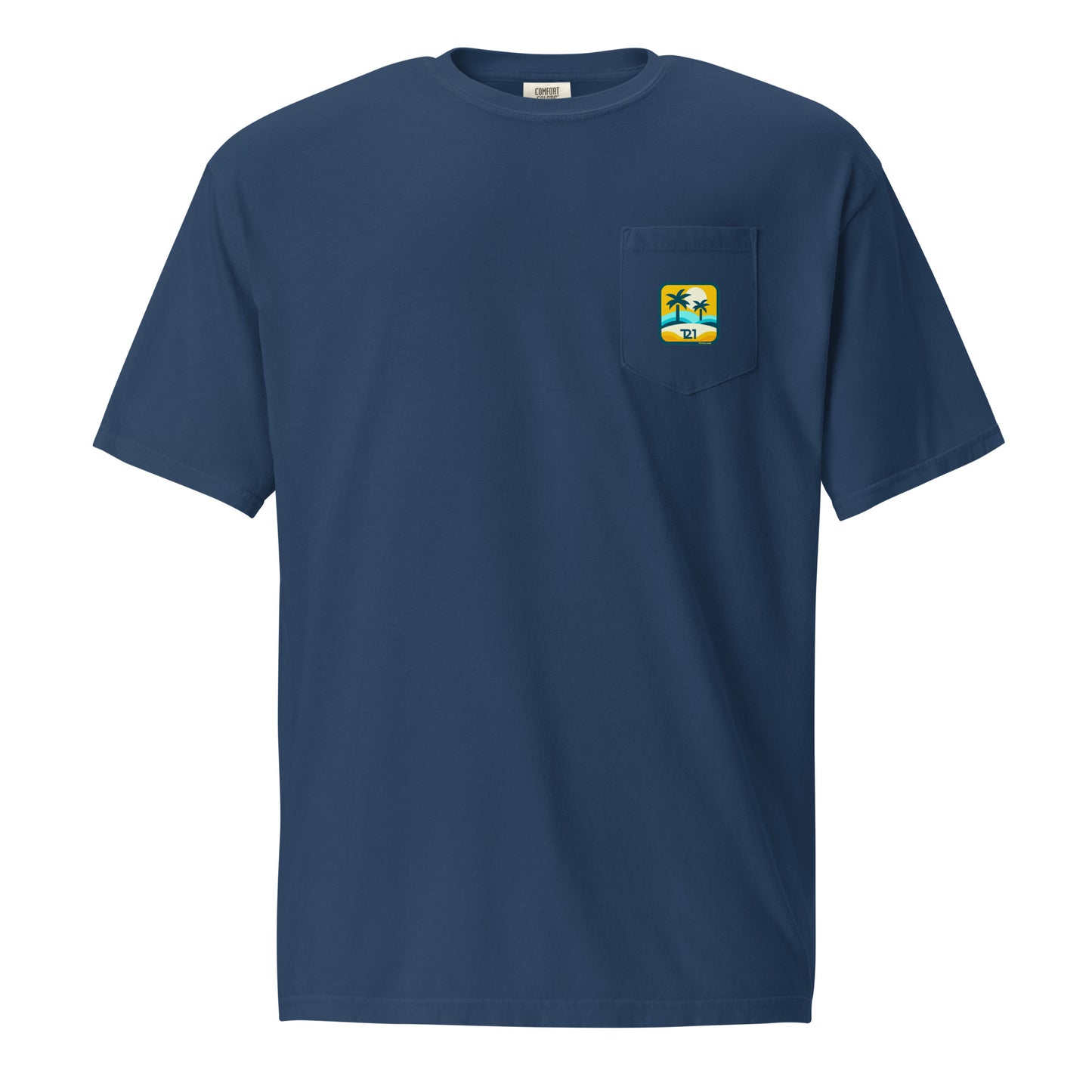 T21 "Oasis" - Men's Garment-dyed Pocket T-shirt - multiple colors