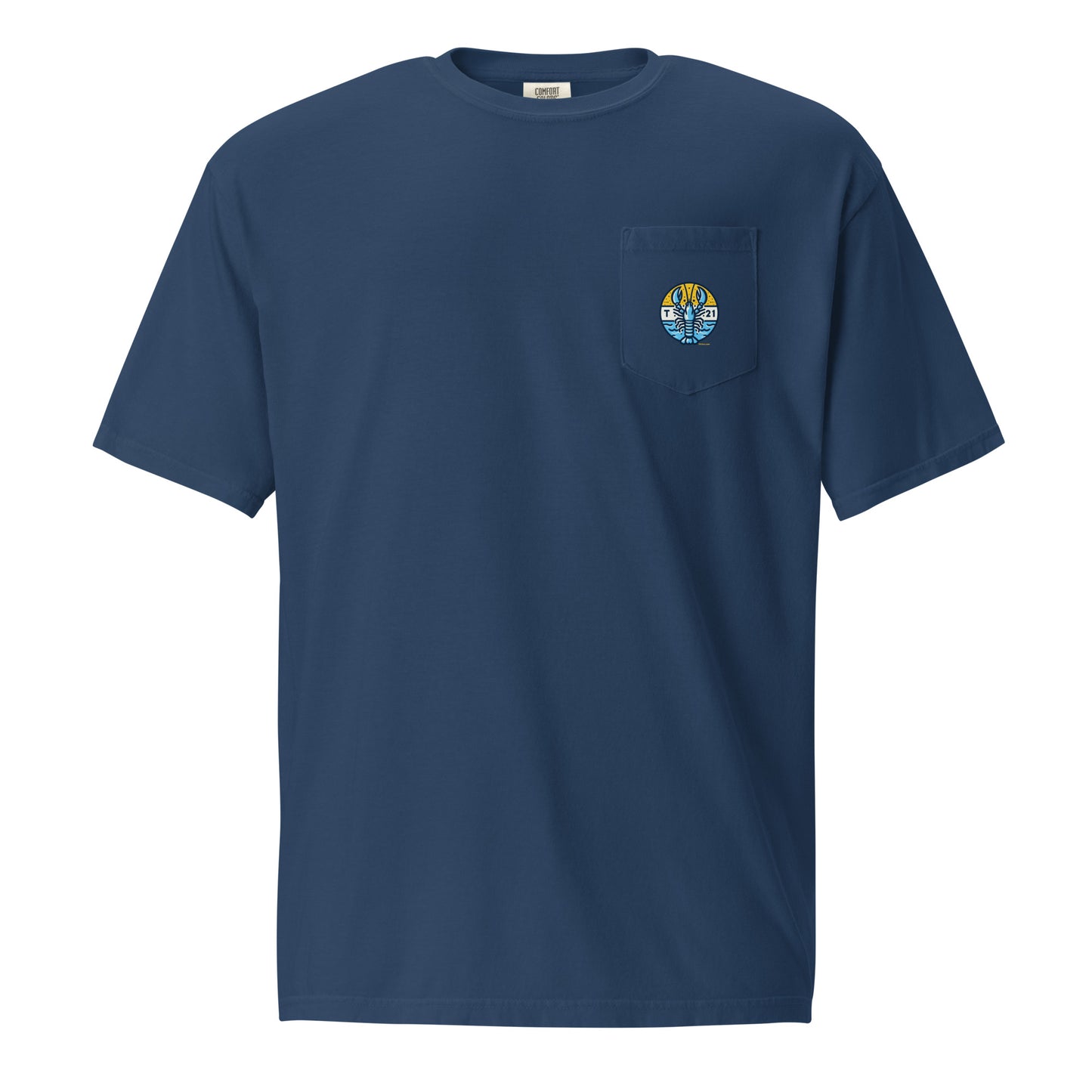 T21 "Lobster" - Men's Garment-dyed Pocket T-shirt - multiple colors