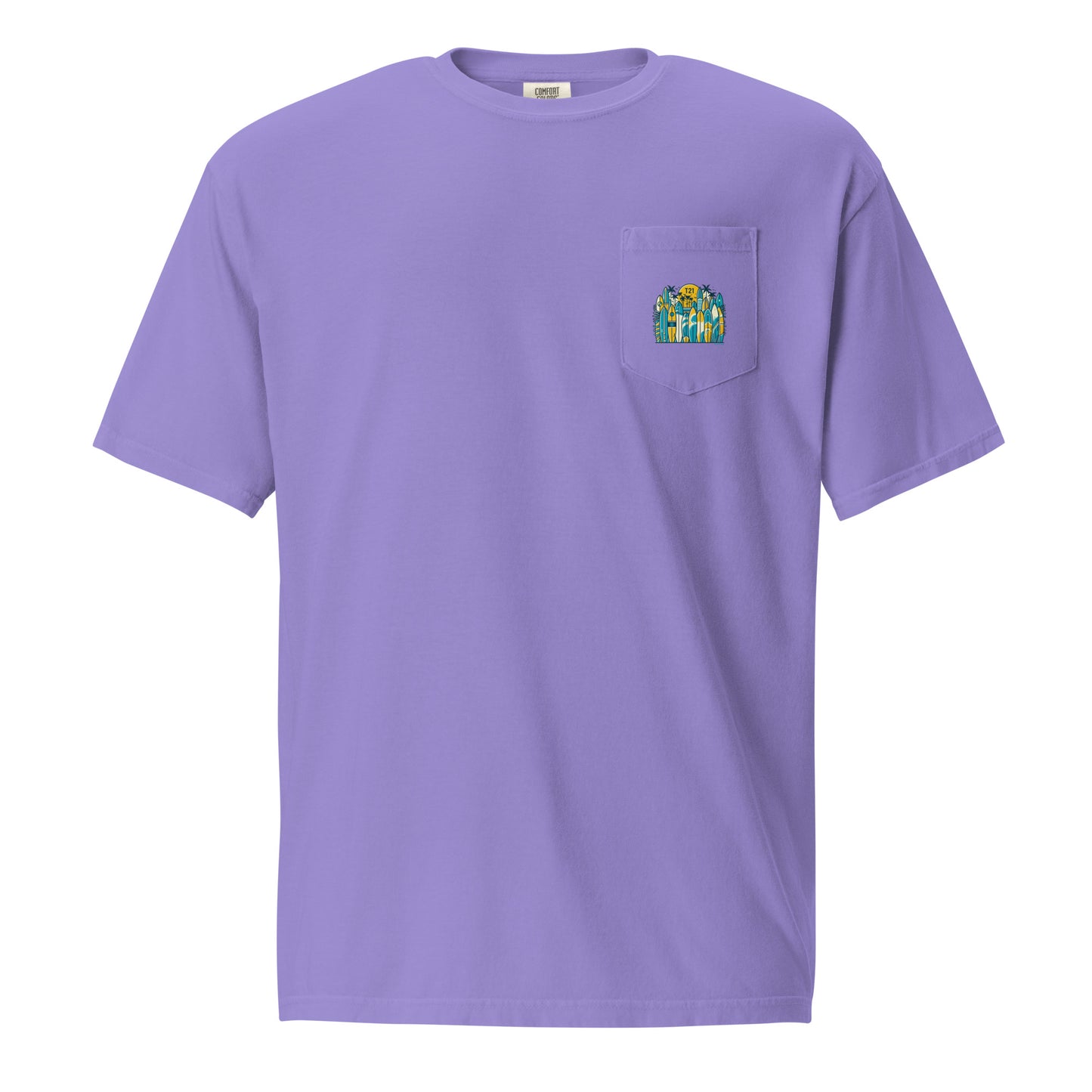 T21 "Board Row" - Men's Garment-dyed Pocket T-shirt - multiple colors