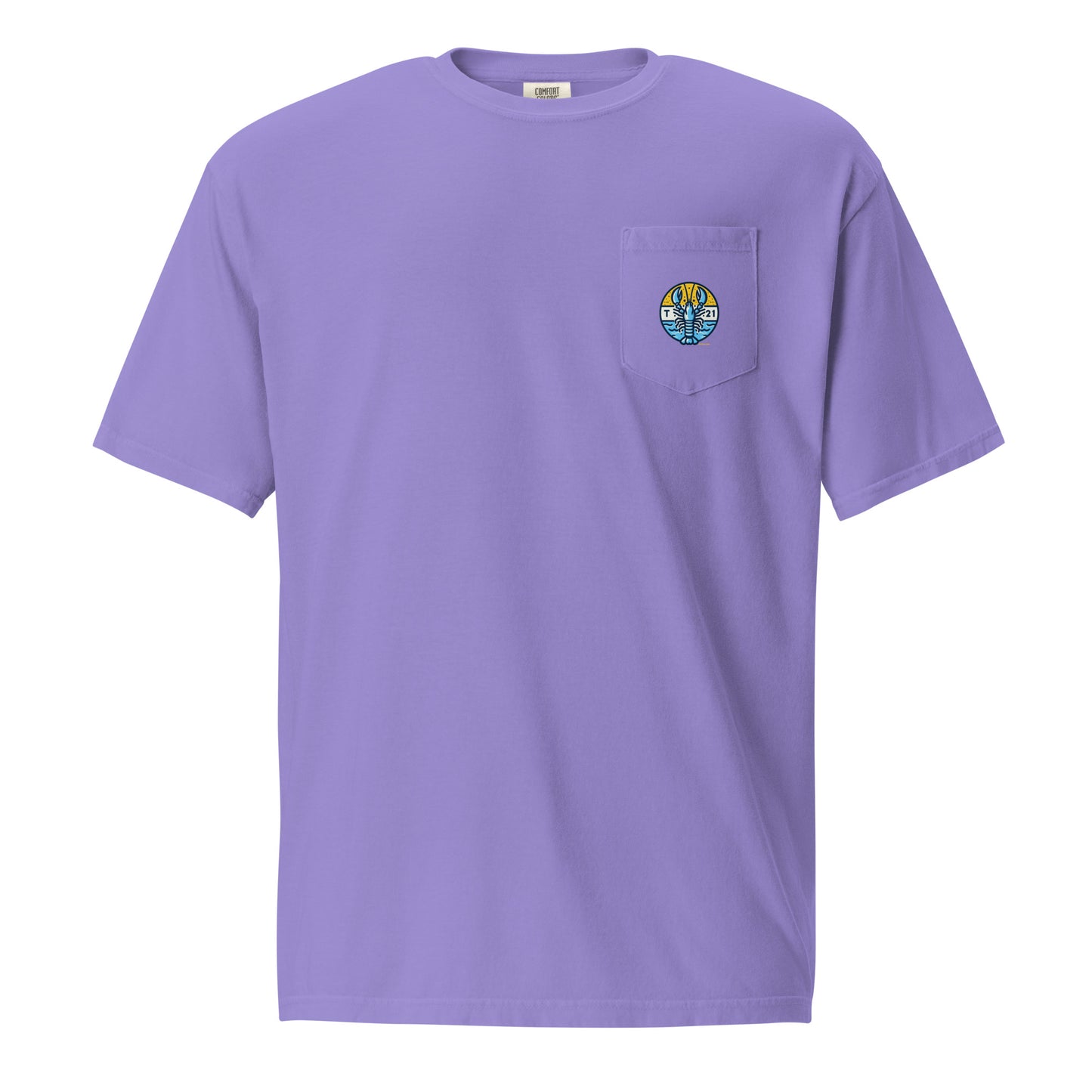 T21 "Lobster" - Men's Garment-dyed Pocket T-shirt - multiple colors