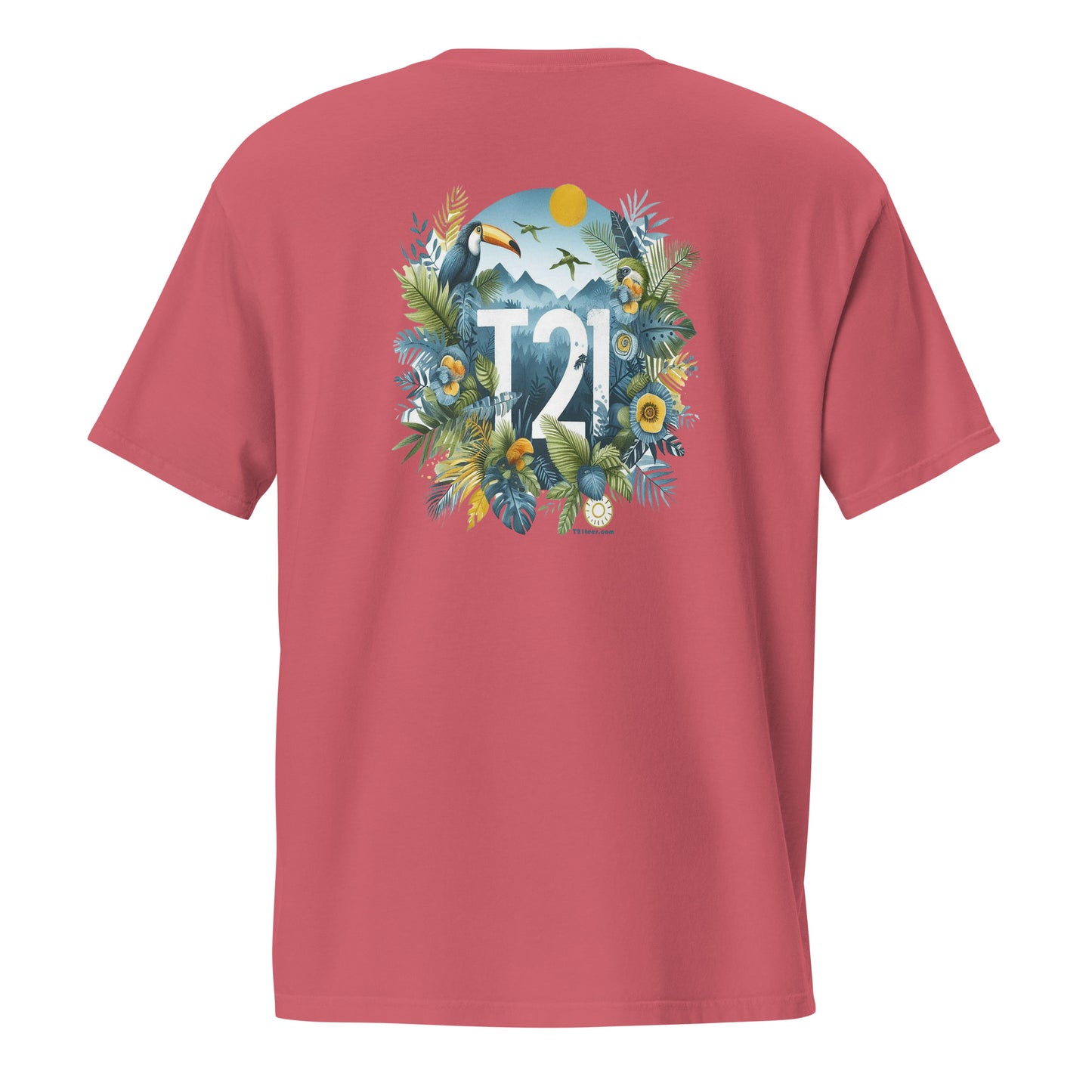 T21 "Rainforest" - Men's Garment-dyed Pocket T-shirt - multiple colors