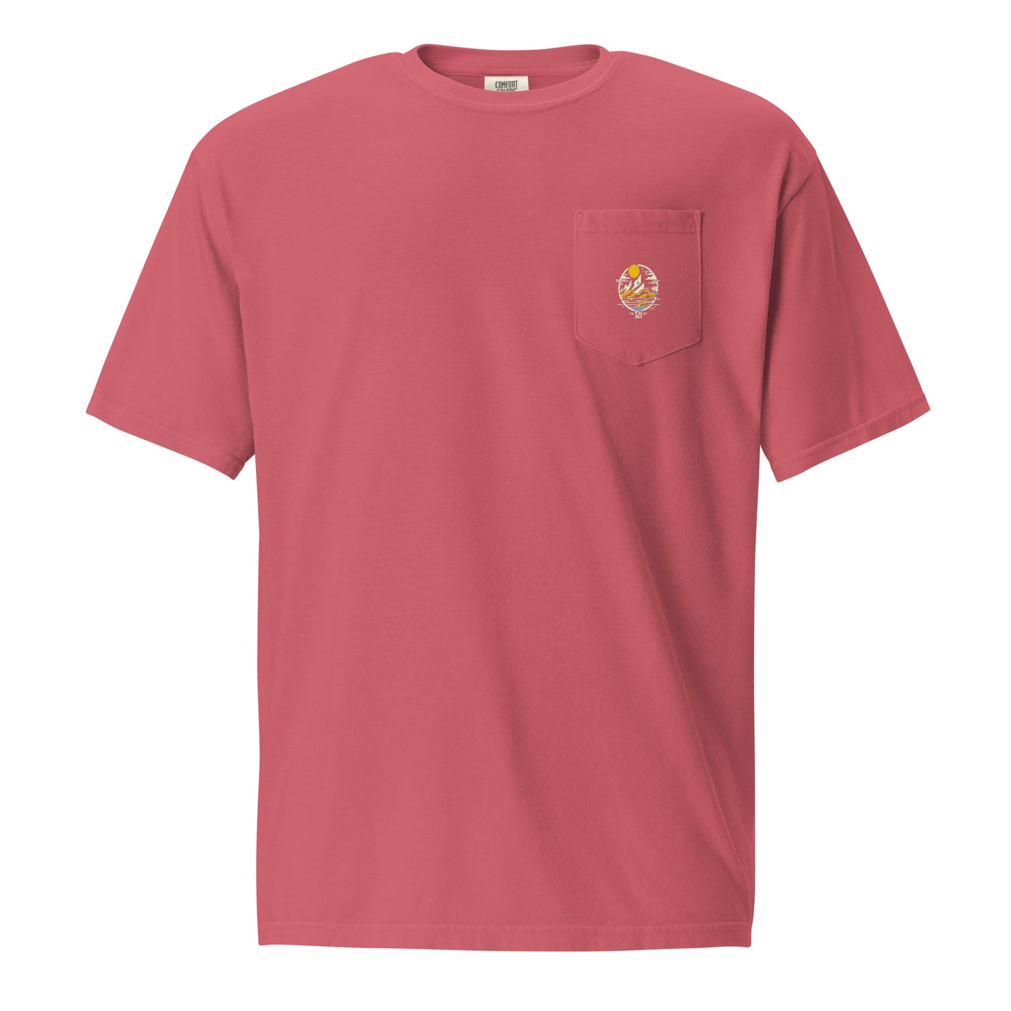 T21 "Mountaintop" - Men's Garment-dyed Pocket T-shirt - multiple colors