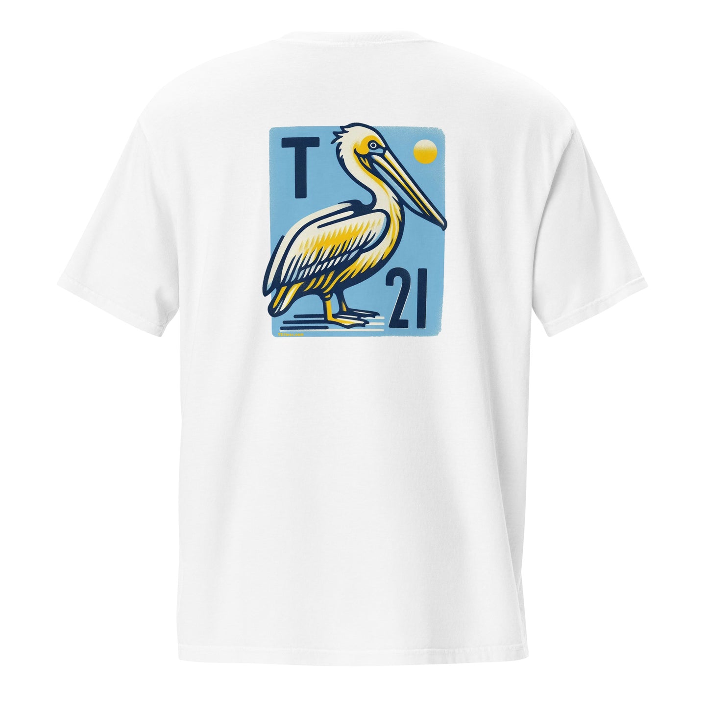 T21 "Waiting for Fish" - Men's Garment-dyed Pocket T-shirt - multiple colors