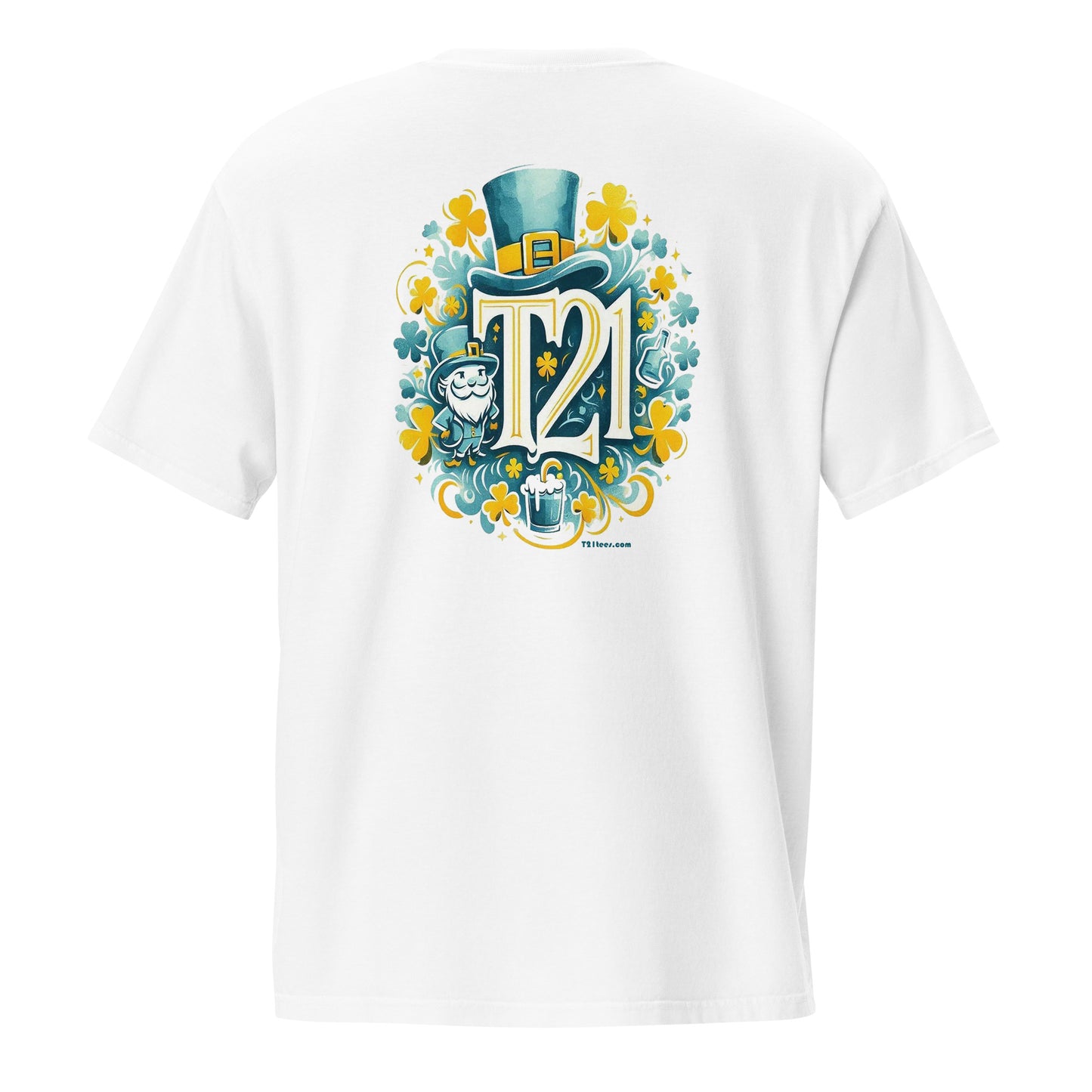 T21 "Saint Patty" - Men's Garment-dyed Pocket T-shirt - multiple colors