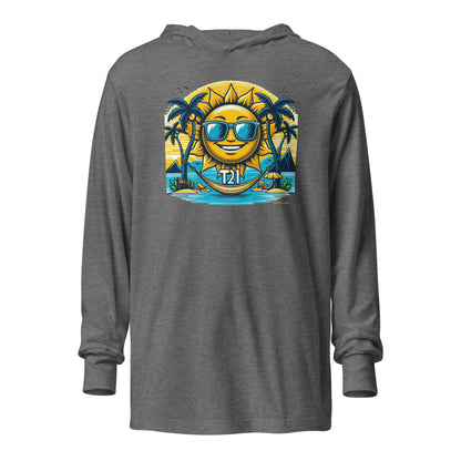 T21 "Sunshine Daydream" - Unisex Hooded Long-sleeve Tee - colors