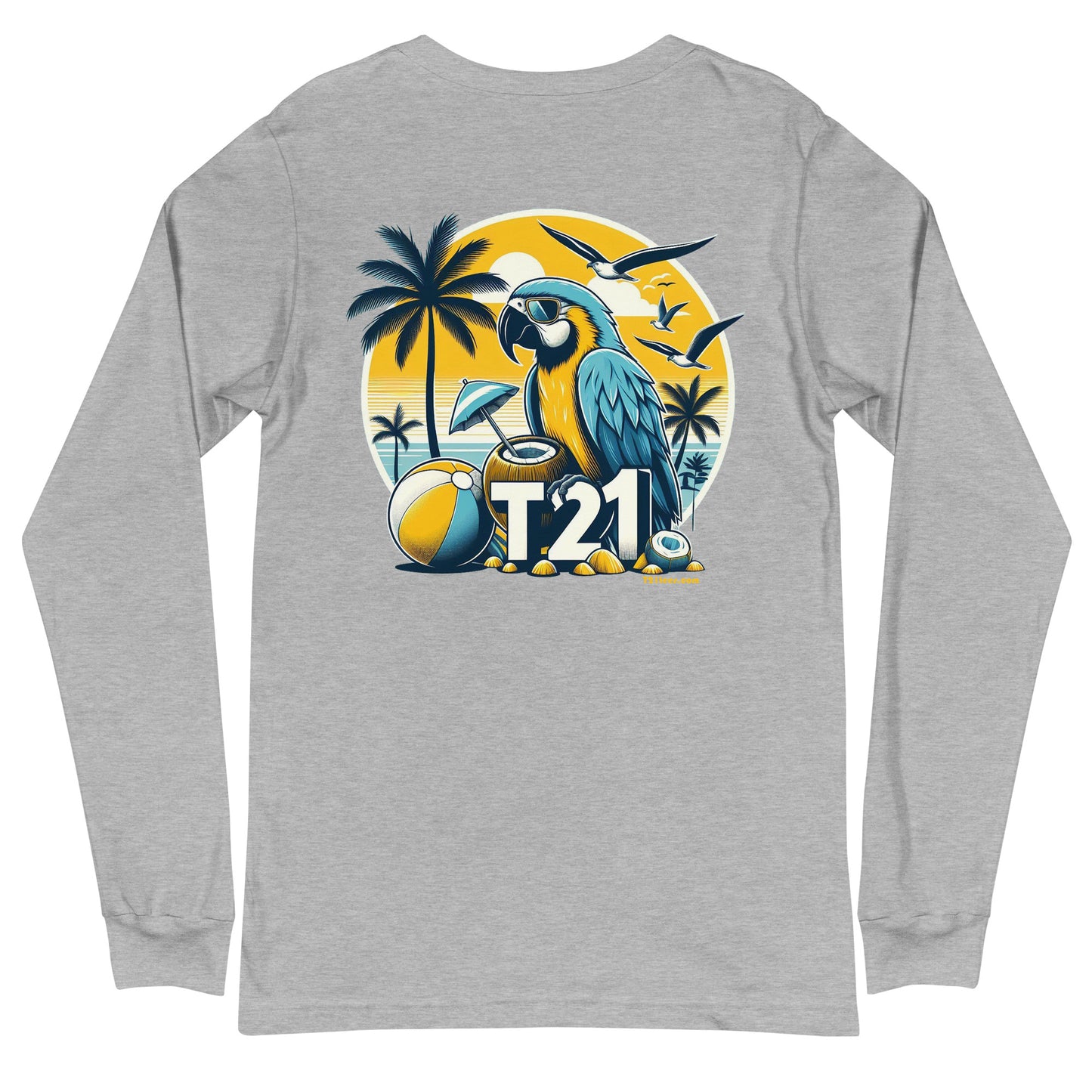 T21 "Coconut Island" - Unisex Long Sleeve Tee - multiple colors