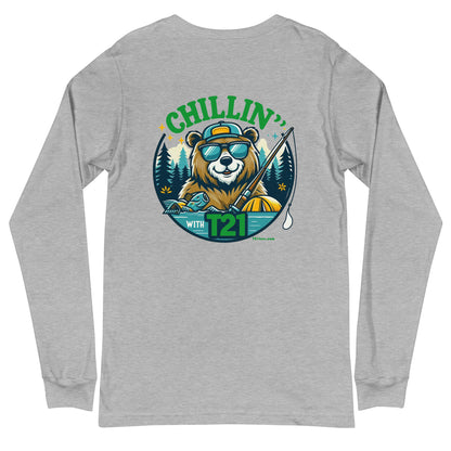 T21 "Bear's Gone Fishin'" - Unisex Long Sleeve Tee - multiple colors