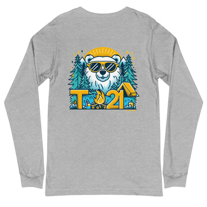 T21 "Bear's Gone Campin'" - Unisex Long Sleeve Tee - multiple colors