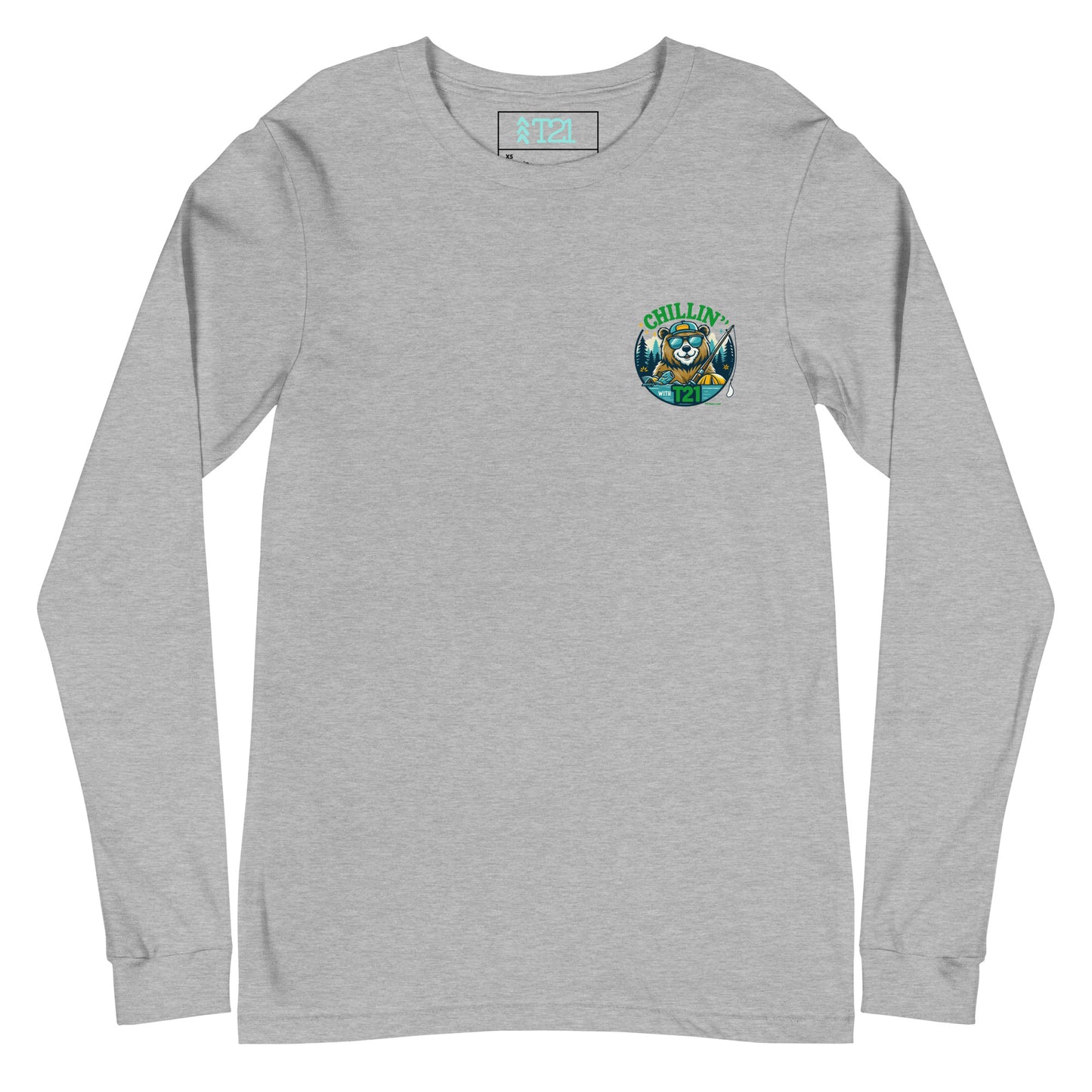 T21 "Bear's Gone Fishin'" - Unisex Long Sleeve Tee - multiple colors