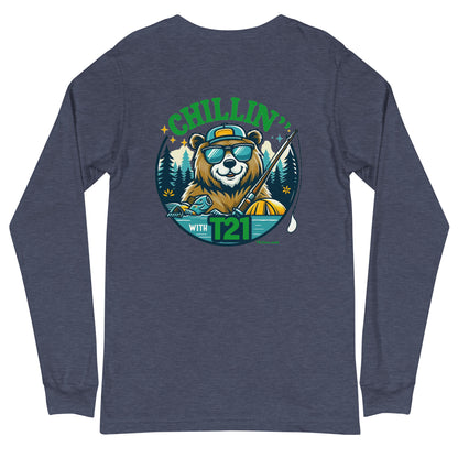 T21 "Bear's Gone Fishin'" - Unisex Long Sleeve Tee - multiple colors