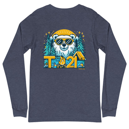 T21 "Bear's Gone Campin'" - Unisex Long Sleeve Tee - multiple colors