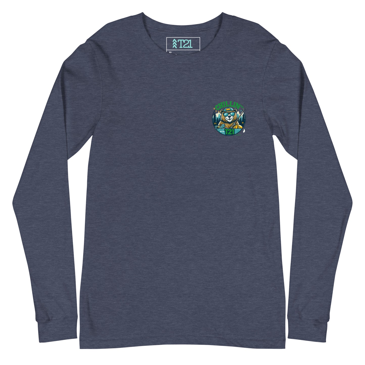 T21 "Bear's Gone Fishin'" - Unisex Long Sleeve Tee - multiple colors