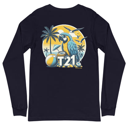 T21 "Coconut Island" - Unisex Long Sleeve Tee - multiple colors