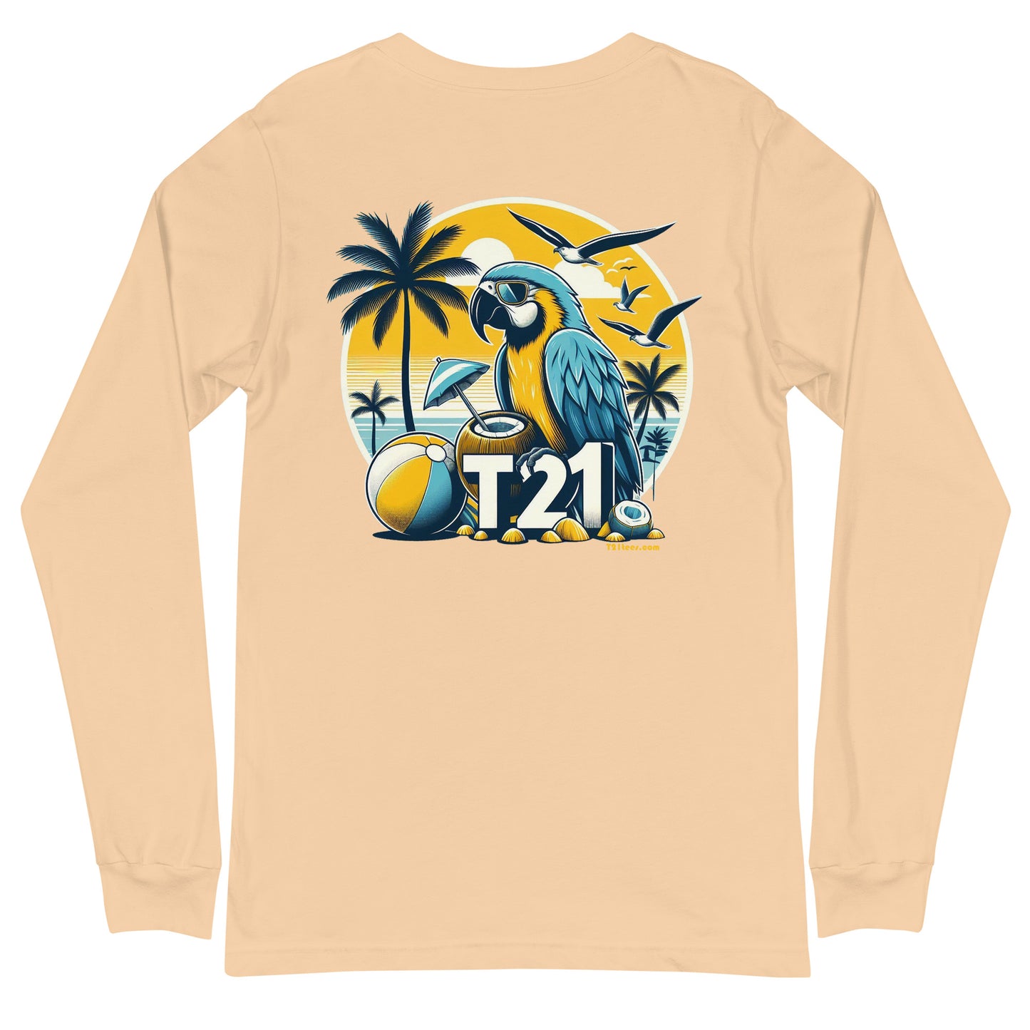 T21 "Coconut Island" - Unisex Long Sleeve Tee - multiple colors