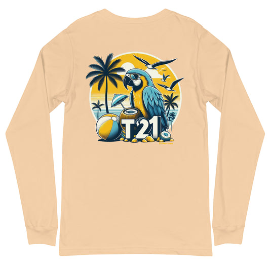 T21 "Coconut Island" - Unisex Long Sleeve Tee - multiple colors