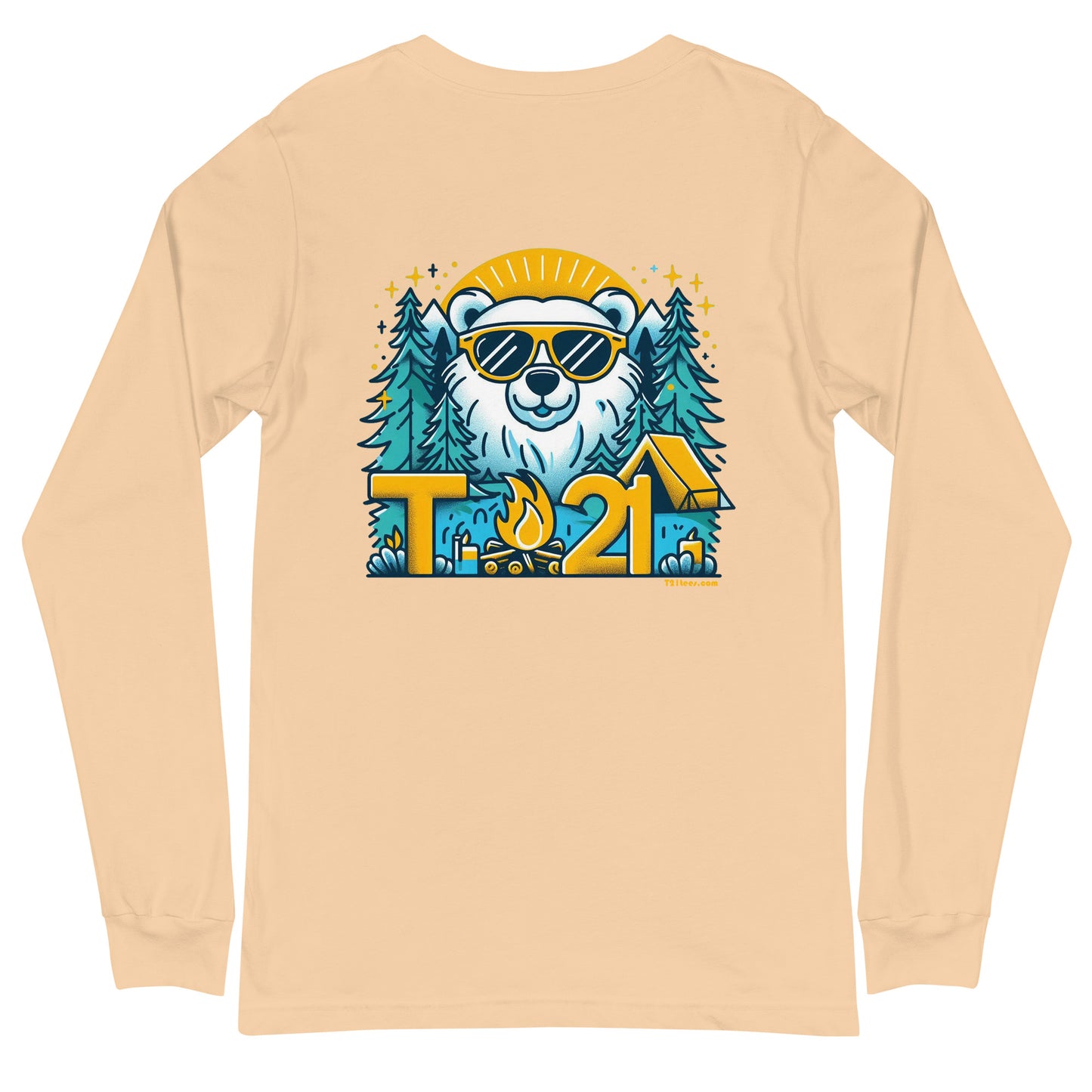 T21 "Bear's Gone Campin'" - Unisex Long Sleeve Tee - multiple colors